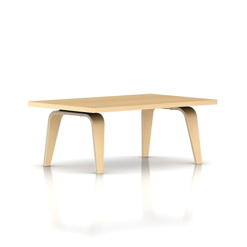 Eames Rectangular Coffee Table / Veneer Top with Veneer Edge Coffee Tables herman miller 36-inches Wide White Ash Top 