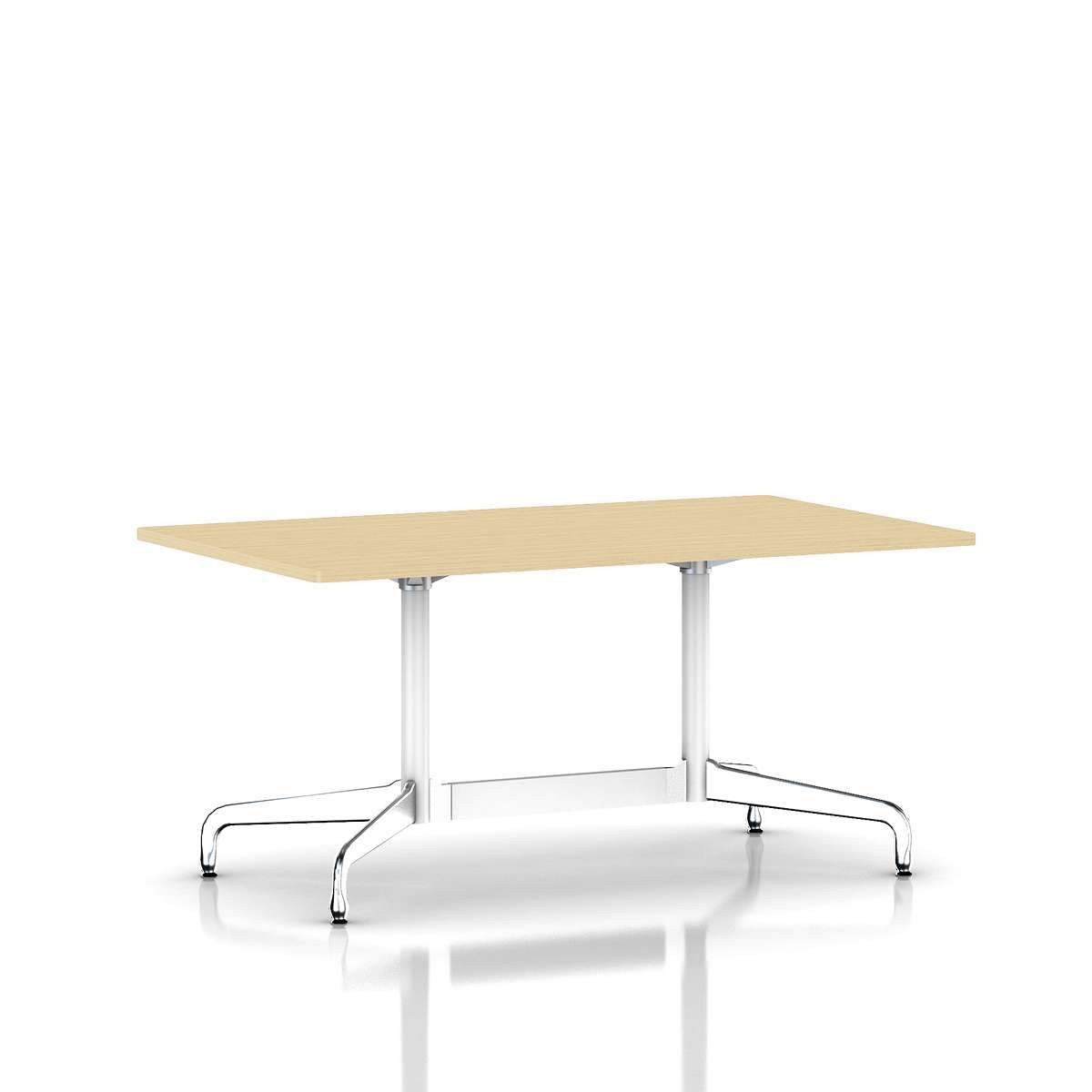 Eames Rectangular Table Dining Tables herman miller White Light Ash Veneer +$505.00 