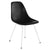 Eames Molded Fiberglass Side Chair 4-Leg Base Side/Dining herman miller White Base Frame Finish Black Seat and Back Standard Glide