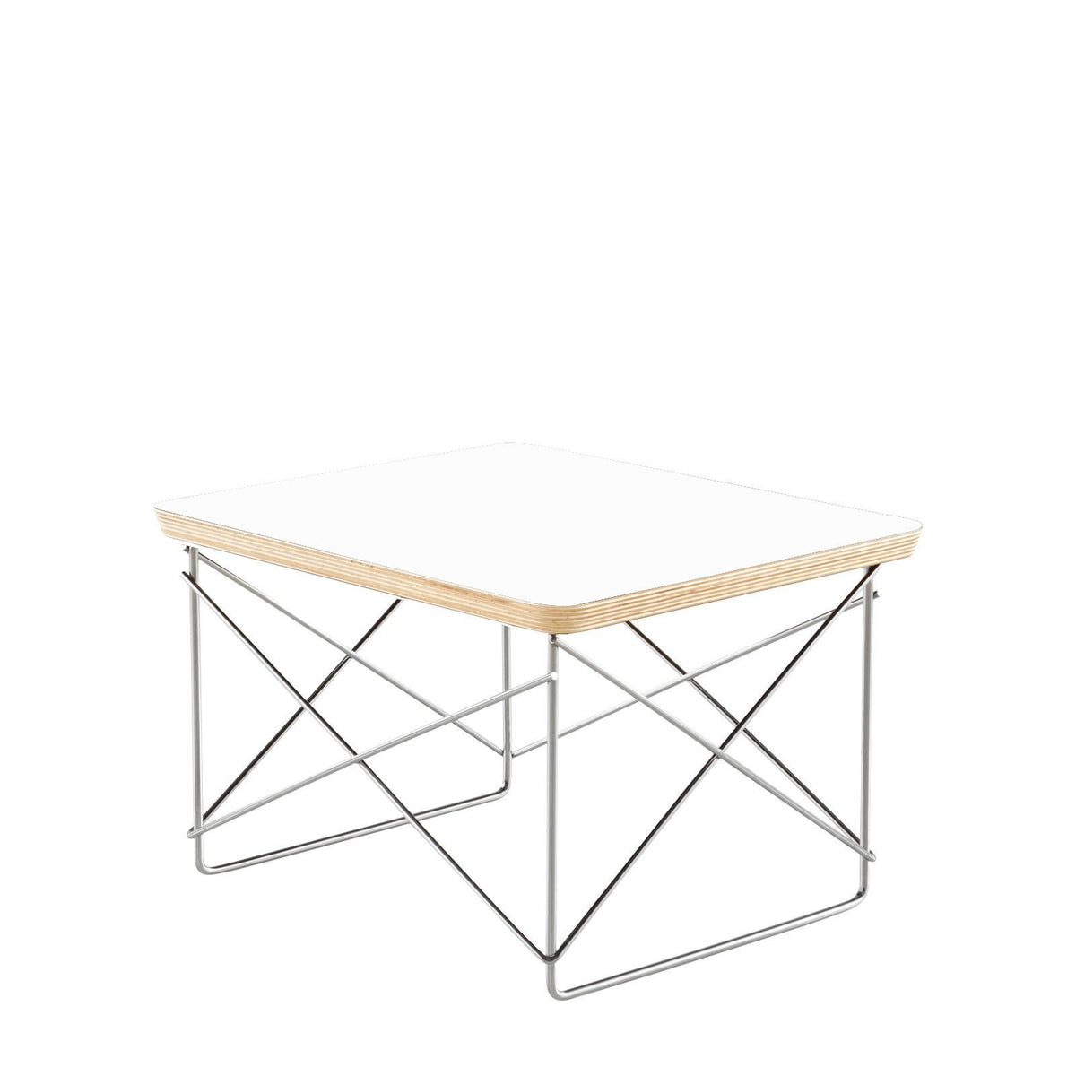 Eames Wire Base Low Table side/end table herman miller White Trivalent Chrome +$15.00 