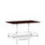 Eames Rectangular Table Dining Tables herman miller White Dark Mahogany Veneer +$505.00 