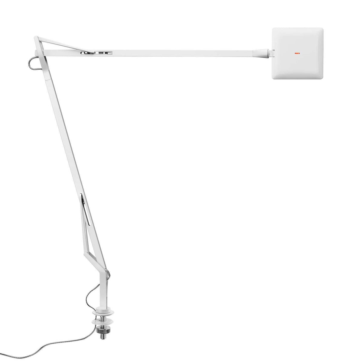 Kelvin Edge LED Table Lamp Table Lamps Flos White Desk Support Hidden Cable 