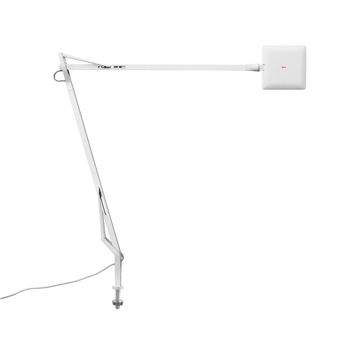 Kelvin Edge LED Table Lamp Table Lamps Flos White Desk Support Visible Cable 