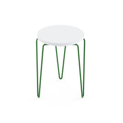 Florence Knoll Hairpin™ Stacking Table table Knoll Laminate - White Painted Steel - Green 