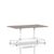 Eames Rectangular Table Dining Tables herman miller White Warm Grey Neutral Laminate 