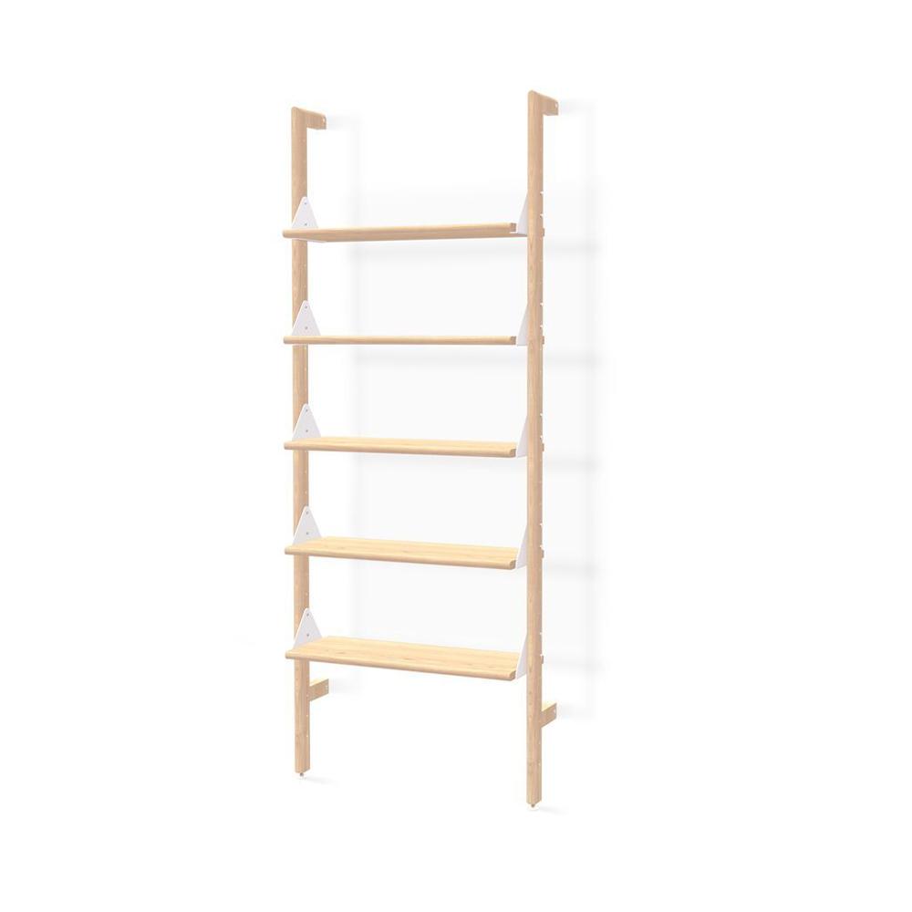 Branch-1 Shelving Unit Shelves Gus Modern Blonde Ash Uprights / White Brackets / Blonde Ash Shelves 