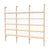 Branch-3 Shelving Unit Shelves Gus Modern Blonde Uprights / White Brackets / Blonde Ash Shelves 