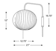 Nelson Ball Wall Sconce wall / ceiling lamps herman miller 