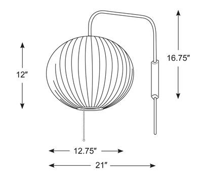 Nelson Ball Wall Sconce wall / ceiling lamps herman miller 