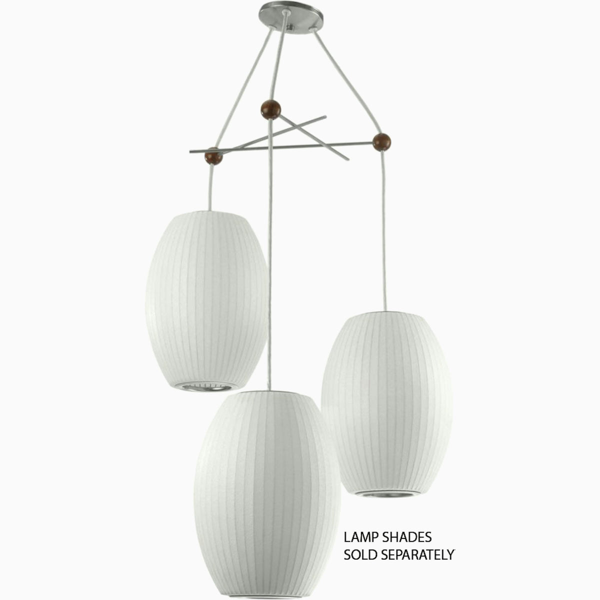 Nelson Triple Bubble Lamp Fixture suspension lamps herman miller 