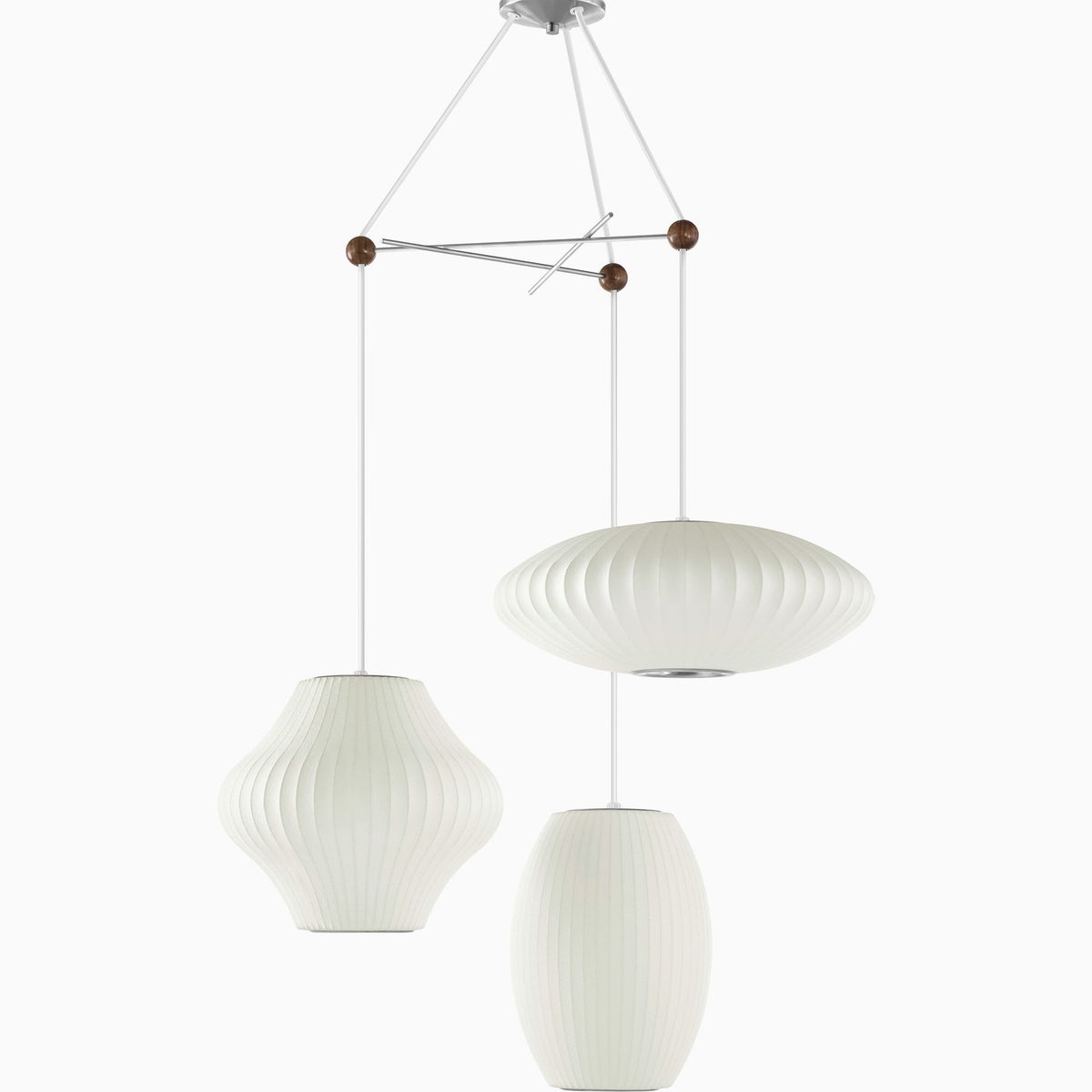 Nelson Triple Bubble Lamp Fixture suspension lamps herman miller 