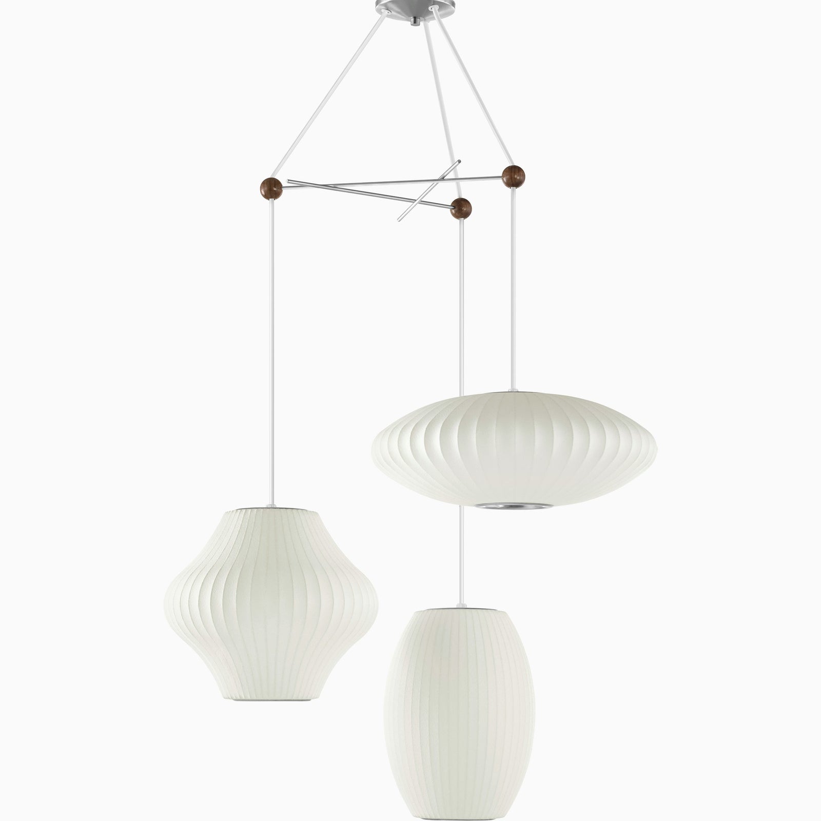 Nelson Triple Bubble Lamp Fixture suspension lamps herman miller 