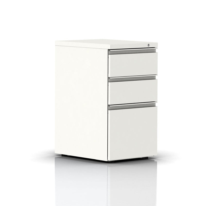 Tu W-Pull Freestanding Pedestal storage herman miller Box/Box/File + $10.00 White Surface Finish Standard Height