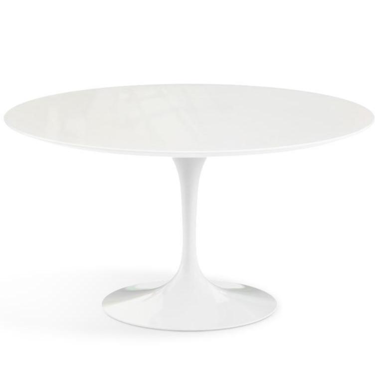 Saarinen Outdoor Dining Table - 54" Round Outdoors Knoll White 