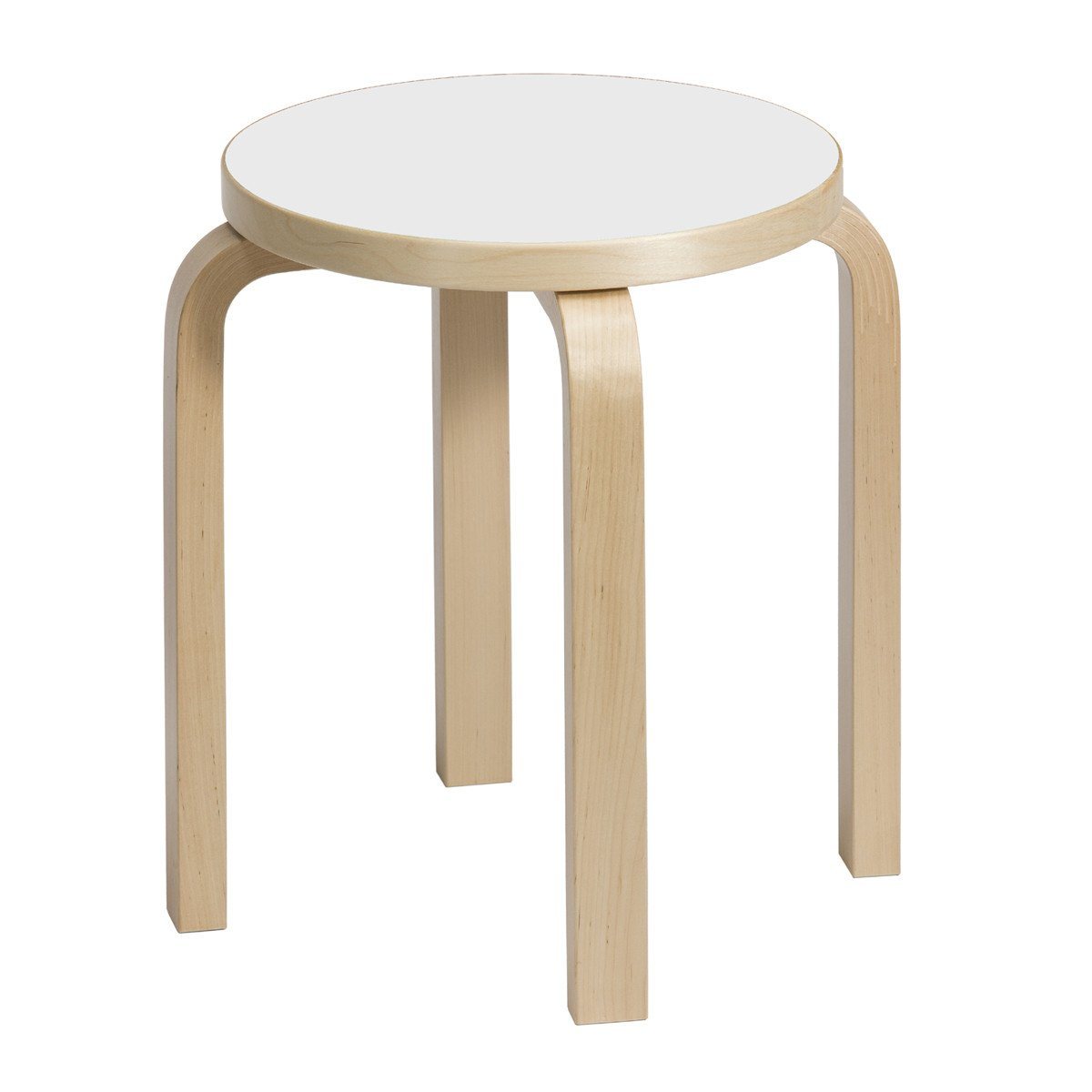 Stool E60 Stools Artek Laminate White Seat 