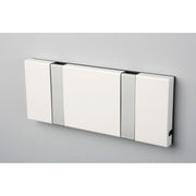 Knax Horizontal Colored Coat Hook Coat Hooks Loca 2 hooks Aluminum White