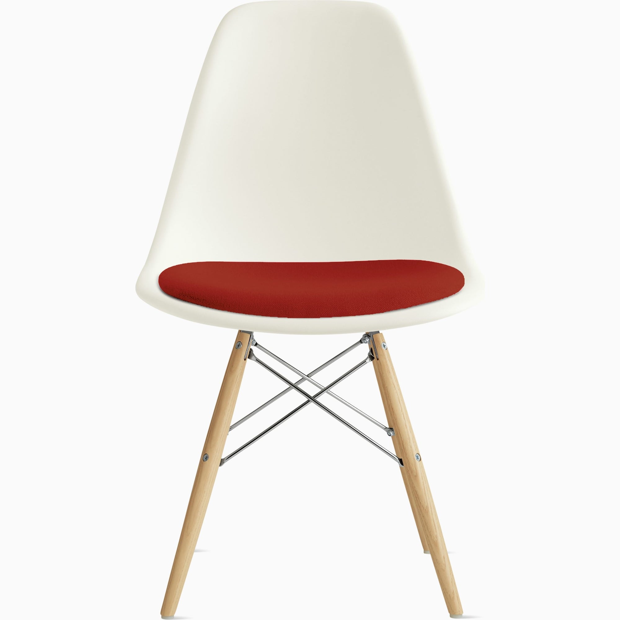 Eames Molded Dowel Base Side Chair with Seat Pad Side/Dining herman miller 