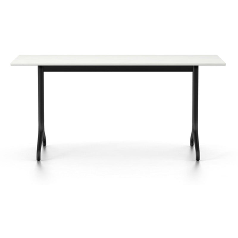 Belleville Rectangular Table Dining Tables Vitra 63" L x 29.5" - white melamine top - indoor 