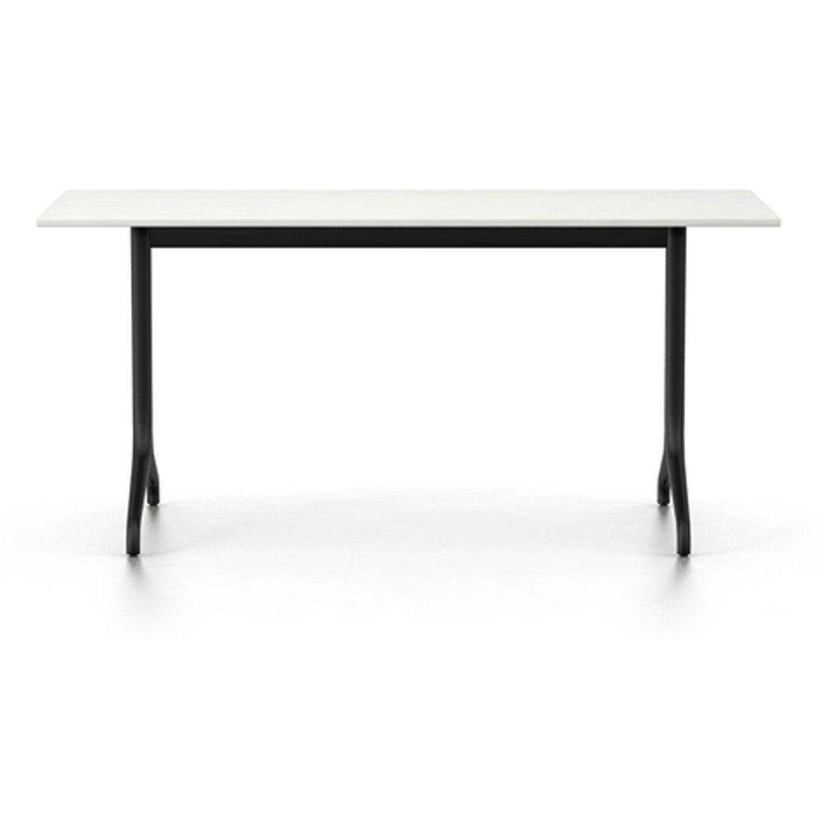 Belleville Rectangular Table Dining Tables Vitra 63" L x 29.5" - white melamine top - indoor 