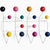 Eames Hang It All Coat Rack Coat Hooks herman miller White Frame - Multi-Color Spheres 