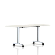 Everywhere Flip-Top Table Desk's herman miller 72-inches Wide - Add $61.00 White Metallic Silver