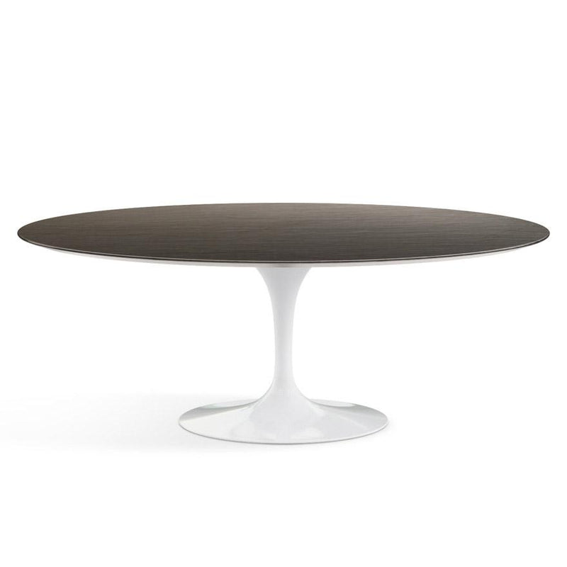 Saarinen Outdoor Dining Table - 78" Oval Outdoors Knoll White Slate 