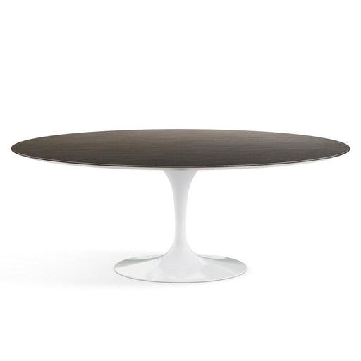 Saarinen Outdoor Dining Table - 78" Oval Outdoors Knoll White Slate 