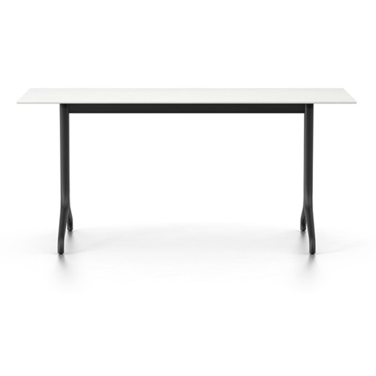 Belleville Rectangular Table Dining Tables Vitra 63&quot; L x 29.5&quot; - white solid core top - outdoor 
