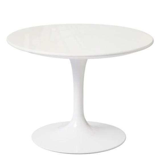 Saarinen Side Table - 20" Outdoor Outdoors Knoll White Vetro Bianco 