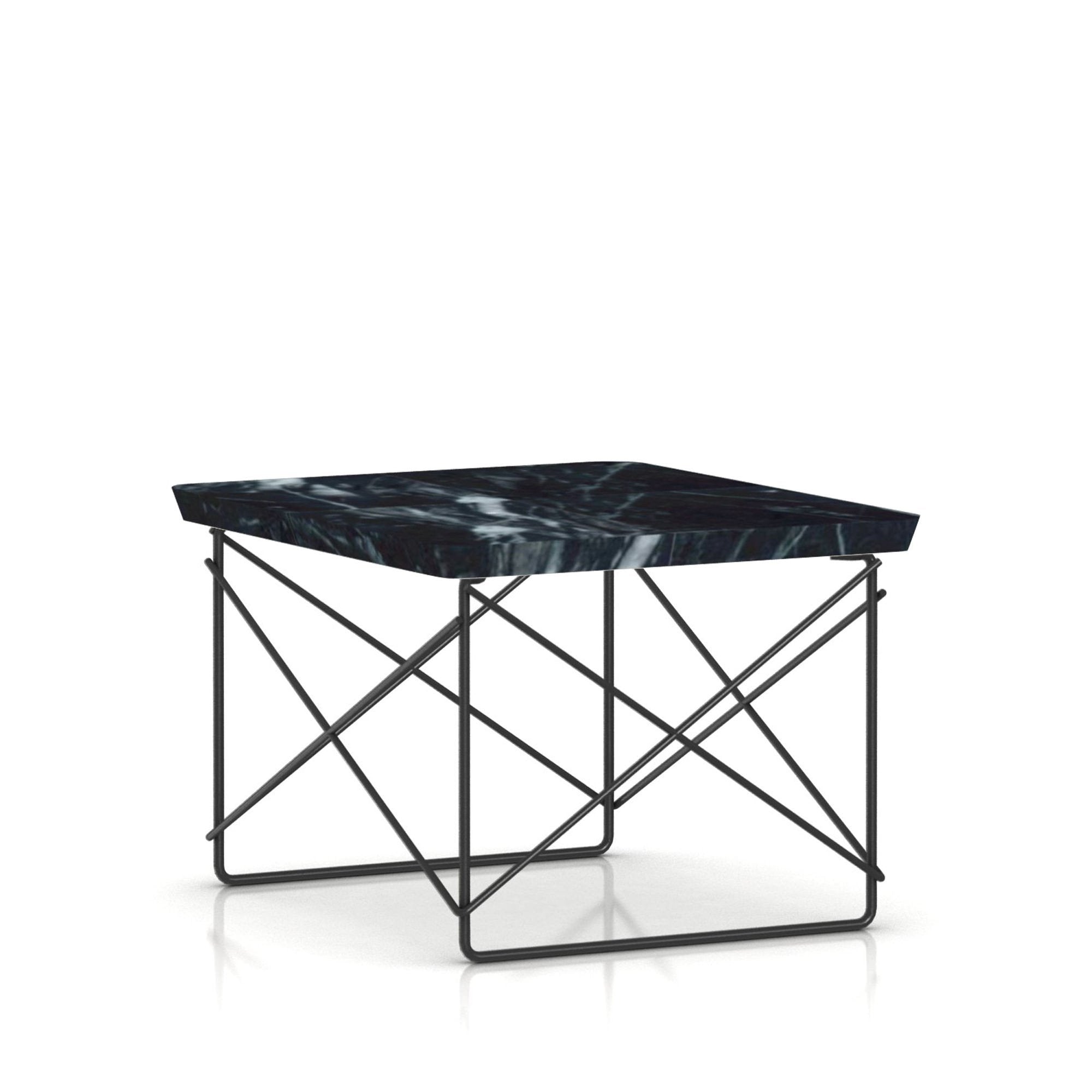 Eames Wire Base Low Table Outdoor Outdoors herman miller Wisconsin Black Marble Top - Add $100.00 Graphite Satin Base 