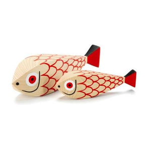 Wooden Dolls By Alexander Girard Art Vitra Wooden Doll-Mother Fish And Child 