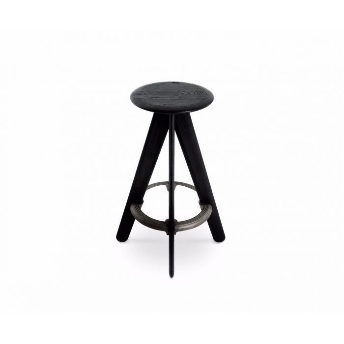Slab Bar Stool Stools Tom Dixon Black 