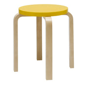 Stool E60 Stools Artek Lacquered Yellow Seat 