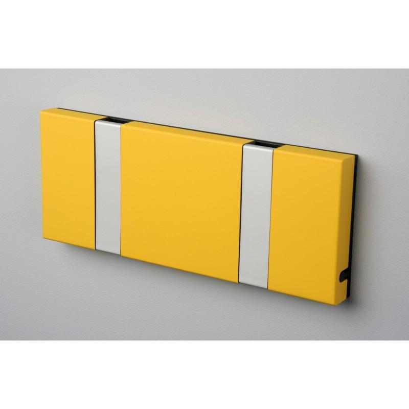 Knax Horizontal Colored Coat Hook Coat Hooks Loca 2 hooks Aluminum Summer Yellow