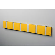 Knax Horizontal Colored Coat Hook Coat Hooks Loca 6 hooks Aluminum Summer Yellow
