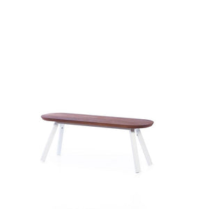 You and Me Bench Benches RS Barcelona 47 in Iroko White Single