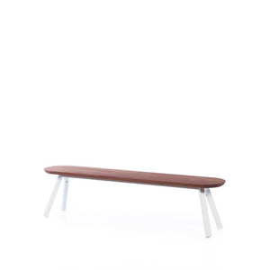 You and Me Bench Benches RS Barcelona 71 in Iroko White Single