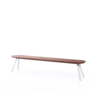You and Me Bench Benches RS Barcelona 87 in Iroko White Single
