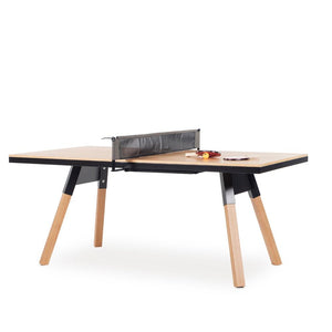 You and Me Wood Ping Pong Table - Indoor table RS Barcelona 180 - Small Oak and Black 