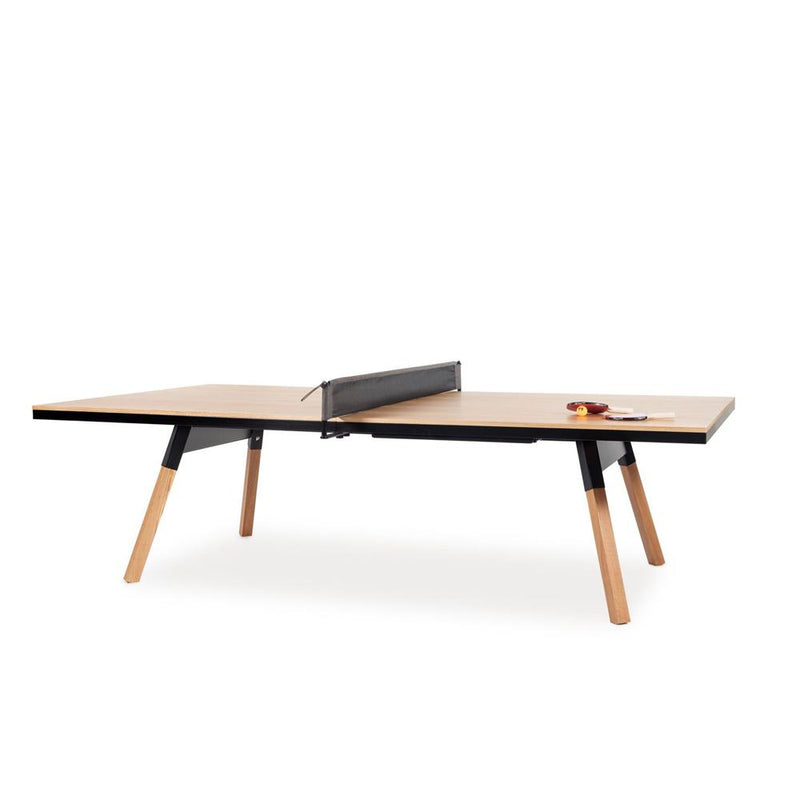 You and Me Wood Ping Pong Table - Indoor table RS Barcelona Standard Oak and Black 