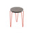 Florence Knoll Hairpin Stacking Table table Knoll Zebra red powder-coat base 