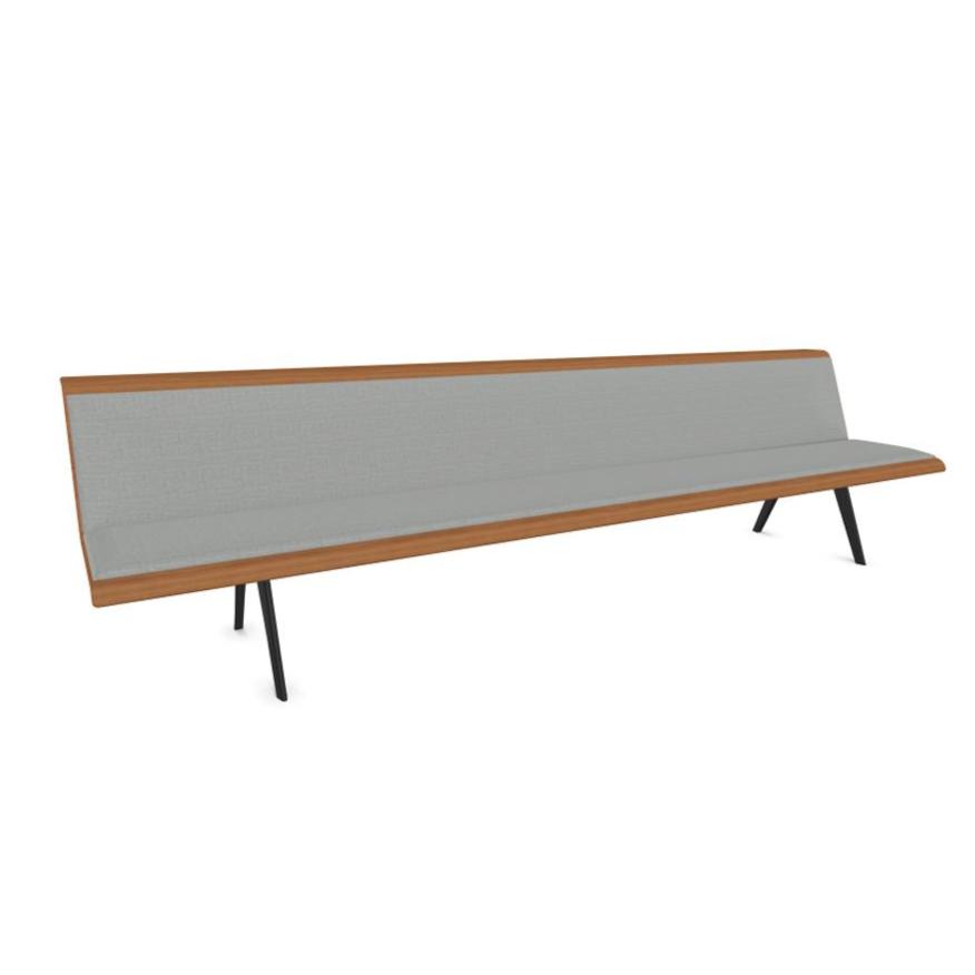 Zinta 5 Seats Waiting Bench Wood 4503 Benches Arper 